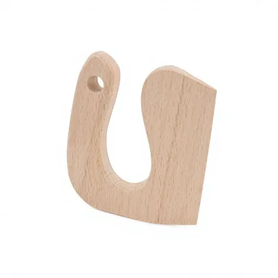 Solid Wood Knife Creative Wooden Pizza Cutter Kids Cake Wooden Knife 10cm