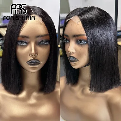 Forishair 2x6 Closure Bobo Wig Brazilian Virgin Hair Transparent Lace Wigs Perruque Best Selling Hair Cheap Human Hair