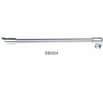 Stainless Steel Frameless Shower Door Fixed Panel Wall-to-Glass Support Bar for 1/4" to 3/8" Thick Glass
