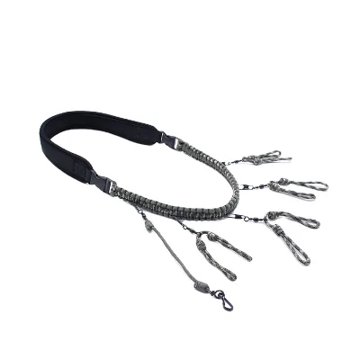 Wholesale Custom Adventure Duck Call Lanyard with Paracord Clips 8 Drop Loops 36 Inch Polyester or Customizable