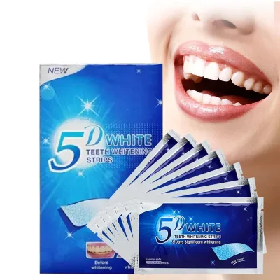 Private Label Teeth Whitening Strips 6%HP Double Care Whitening Strips for Teeth Bleaching Strips Teeth Whitening