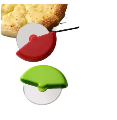 Cheap Disposable Personalized Plastic Stainless Steel Cake Pizza Cutter Wheel Pastry Knife Cheese Slicer Tool Kitchen