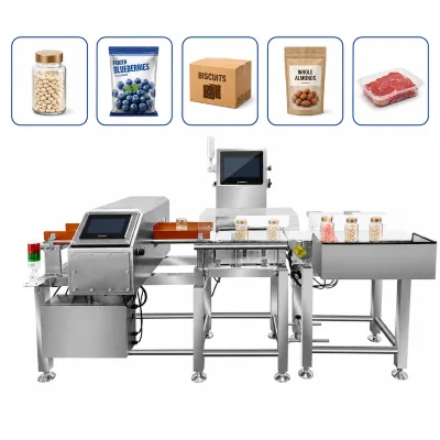 Automatic Inline Checkweigher Display for Food Safety Healthy Snacks Food Factories Industry with CE MID