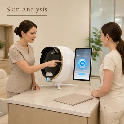 AI Skin Analysis Machine for Beauty Salon Skin Testing Product Recommendations Customer Reports and Backend Store Management