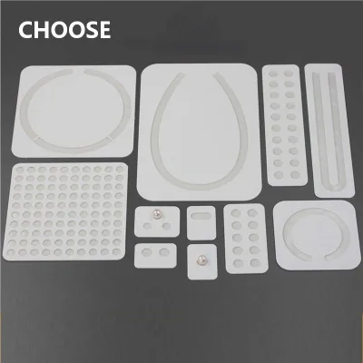 Acrylic Pearl Display Board Loose Bead Adhesive Board Necklace Earrings Pair Bare Beads Arrange Jewelry Display Board