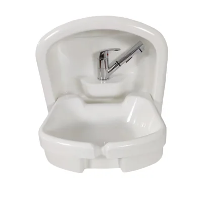 RV Motor Home caravan Acrylic Built-in Folding Bathroom Washroom Sink