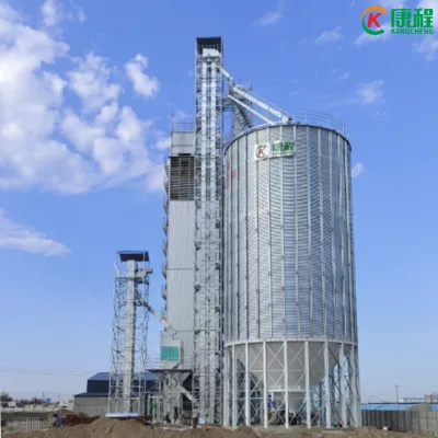 1000 Tons New Brand Galvanized Steel Grain Silos 25-40 Years Life High Efficiency Low Cost Installation Guidance Service Factory