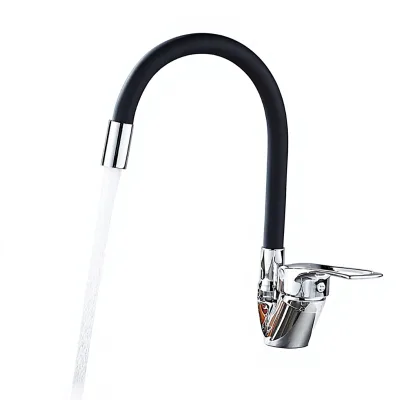 Hot Sale Modern Simple Design Kitchen Faucet Electroplated Surface Cold Hot Household Vegetable Washing Basin Sink Rotatable