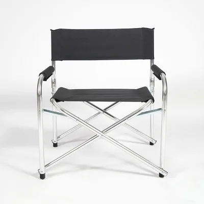 Ray Lightweight Aluminum Folding Tall Recaro Director Chair with Table Modern Outdoor Furniture Foldable Moon Chair Design