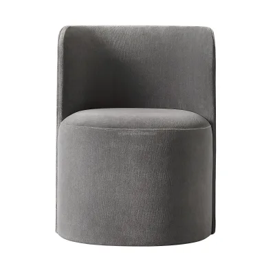 Modern American style dining room chair dining room furniture oak base fabric dining chair