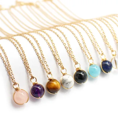 Classic Vintage Unisex Pendant Necklace with Link Chain Fashionable Ball Shape for Anniversary Gift
