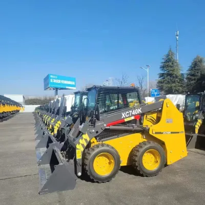 China Skid Steer Loader Xc740K with Planer for Milling Asphalt Road