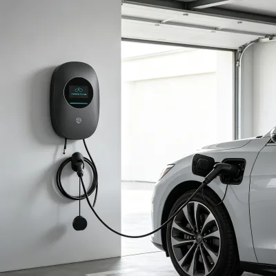 Manufacturer Home 7kw Ac Ev Charger Floor-mounted Ocpp Three Phase 16a 32a Type 2 Wall Charger for Tesla Electric Car Charging