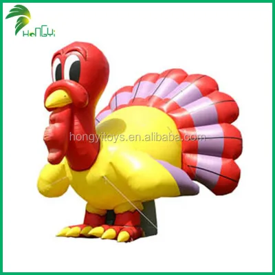 Inflatable 2m High Chicken Inflatable Turkey for Thanksgiving Day Customized Inflatable Chicken for Advertising
