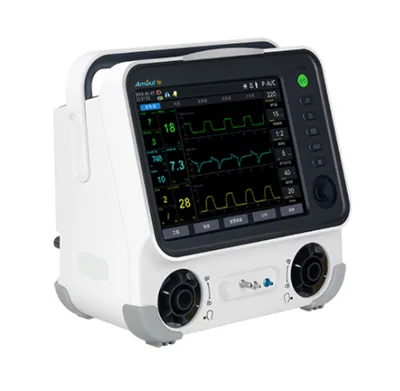Amoul Ventilator T6 High Flow Oxygen Therapy Breathing Machine ICU Ventilator Turbine-driven ICU Emergency Transport Ventilator