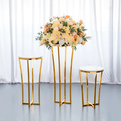 Modern Simple Metal Wedding Party Cake Dessert Display Table