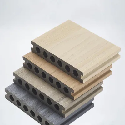 WPC Outdoor Flooring Plain Waterproof Anti-Slip Eco-Friendly Fireproof Interlocking Click Lock for Hotel Garden Swimming Pool