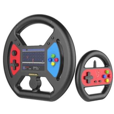 SU-8 Handheld Video Game Console for Steering Wheel Design Support TV Large Screen Output Two Game Player Built in 999 Games