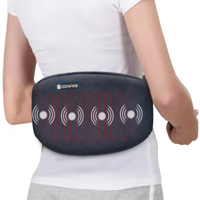 Comfier Wholesale Cheap Heated Waist Belt With Massage Heating Pad Warm Waist Massage Belt Slimming Belt