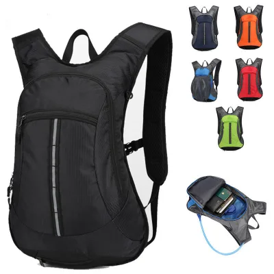 ADVANCE Waterproof Lightweight Cycling Backpack Helmet Bag Hydration Port Adjustable Straps Anti-Tear Nylon for Running Cycling
