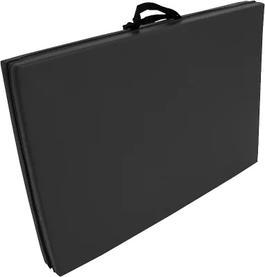 Carrying Handles for MMA, Gymnastics, Stretching, Core Workouts Bi-Fold Folding Thick Exercise Mat