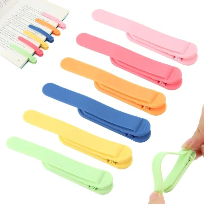 Silicone Magnetic Bookmarks Colorful Sturdy Durable Funny Page Markers for Book Lovers