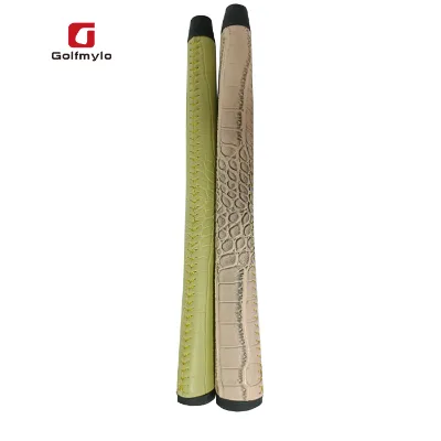 OEM Golf Club Grips Wholesale Custom Rubber Inside +PU Leather Outside Standard Medium Sized Wholesale Golf Grips