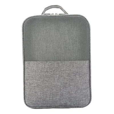 Customable Grey Waterproof Shoe Dust Bag for Travel Sports