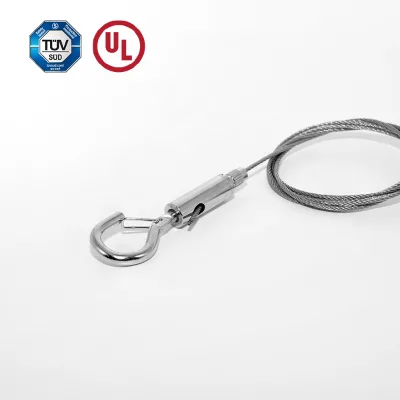Wholesale High Quality Self-Lock Cable Gripper With Safety Cap Brass Wire Gripper for Suspension Lighting