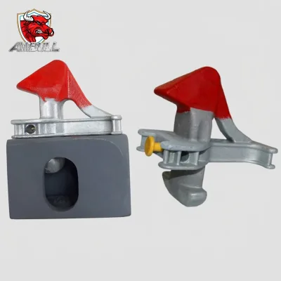 Ambull Factory Wholesale Sand Blasted CNC Machined Hot Dip Galvanized Casting Steel Container Midlock Automatic Fixing Cone