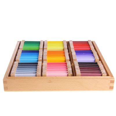 Montessori Teaching Aids Montessori Color Board for Children Professional Early Education Sensory Training Creative Toys