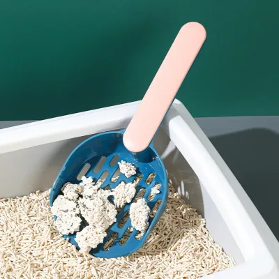 Cat Litter Scoop Set Hot Selling, Simple Pet Litter Scoop, Contrasting Color, Long Handle, Cat Litter Cleaning Scoop Set