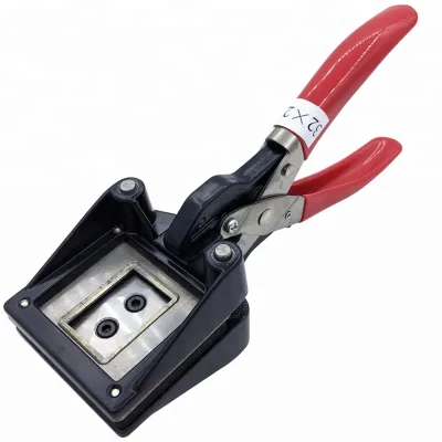 E-003 Metal Handle Hand Held ID Photo Cutter 32*25mm