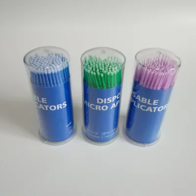 China Manufacturers Micro Applicator PP and Nylon Disposable Dental Micro Applicator Long Head Eyelash
