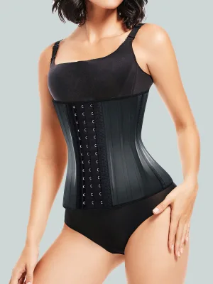 Aofit Breathable Cotton Lining Latex Waist Shaper Flexible 25 Boned Abdominal Tightening Corset for Postpartum Recovery