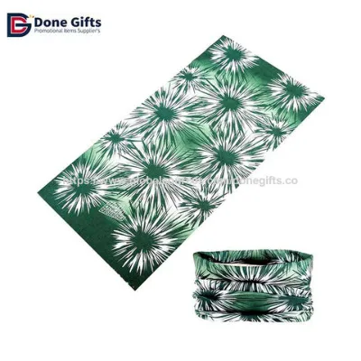 Custom Printing Logo Polyester Seamless Tube Plain White Sports Multifunctional Skull Scarf Neck Gaiter Black Headband Bandana