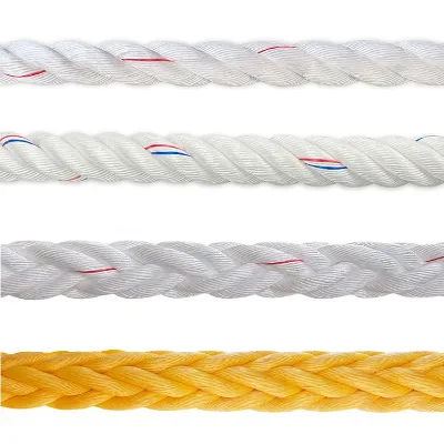 Customized High Quality Marine High Strength Marine Rope 3 Strand Pp Twisted Braided Packaging Rope
