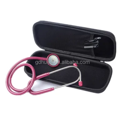 Factory Wholesale Brown Portable EVA Stethoscope Carry-on Storage Case with Zipper Closure Waterproof for Long-distance Travel