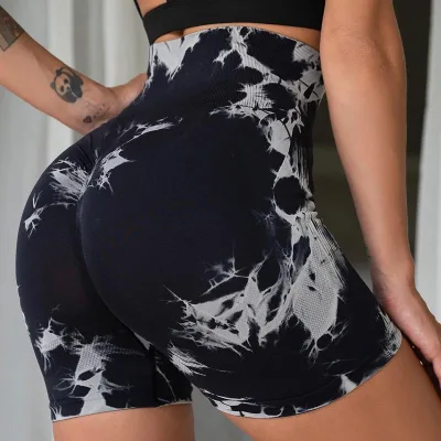 Beach ShortsTie Dye Swimwear Beach Pants Warm Color Discoloration Shorts Swim Surfing Board Shorts