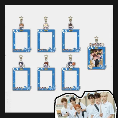Wholesale Plastic Acrylic Photocard Holder Keychain Kpop Idol Photo Cardholder TWS Fans School ID Bank Card Holder Keyring