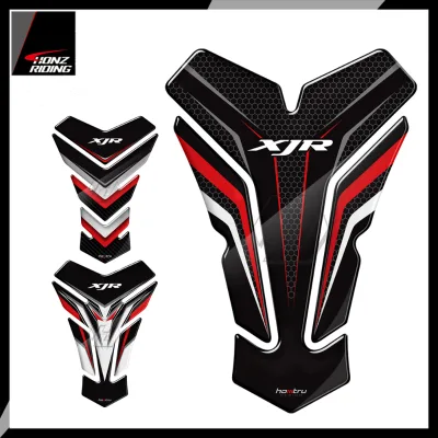 For Yamaha XJR XJR400 XJR1300 Models 3D Resin Motorcycle Tank Pad Protector Sticker