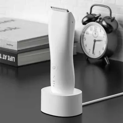 Strong Power Body Hair Removal with Charging Dock IPX6 Waterproof Body Trimmer Shaving Smooth Trimmer with LED Light