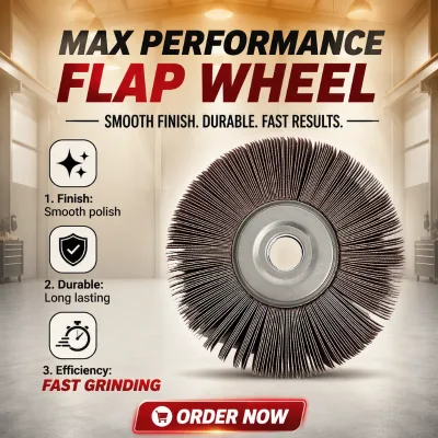 Flap Wheel Disc 150mm Diameter Medium Hardness 25mm Thickness Aluminium Oxide Abrasive Resin