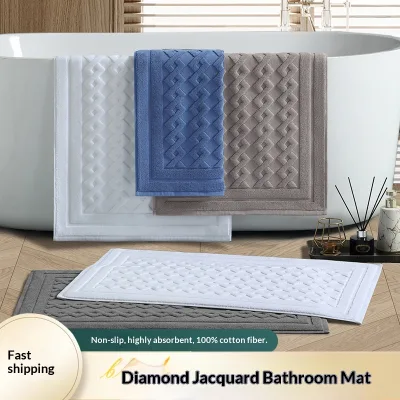 Wholesale Customizable Logo Thickened Spa Bathroom Floor Towel Jacquard 32 Strand Cotton Texture Towel