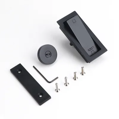 Chinese Style New Indoor Sliding Door Lock Zinc Alloy Embedded Mute for Ghost Door External Sliding Door with Application
