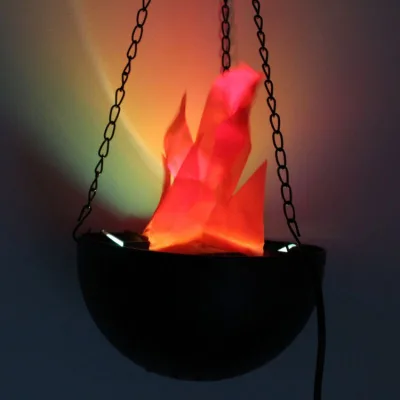 Halloween Bar Decoration Props Chandelier Simulation Flame Lights Decorative Fire Pit Lights Electronic Fire Pit Lights