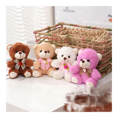 12cm Promotional Teddy Bear Cute Stuffed Animal Plush Keychain Anime Toys Plush Toys Cheap Teddy Bear