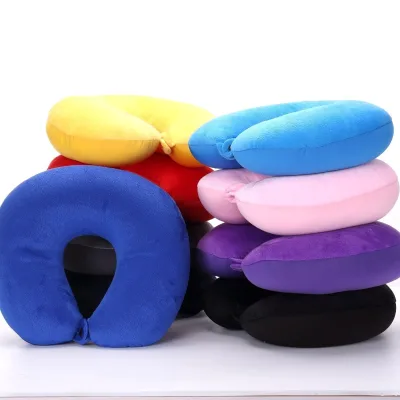Cross-border Foam Particles Lightweight 1 Jin Beanbag Nap Cervical Neck Rest Outdoor Siesta Travel Pillow U-Shaped PP Cotton