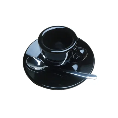 Professional Competition Level Nuova Point Esp Espresso Cups Saucer Sets 55ml Thick 9mm Italian Ceramic Coffee Tumbler for