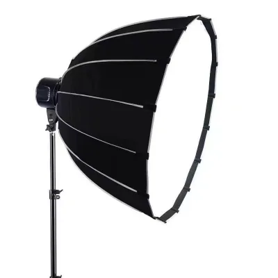 90cm Deep Mouth Parabolic Softbox - Bowens Mount Honeycomb Grid Ideal for Live Streaming Lighting